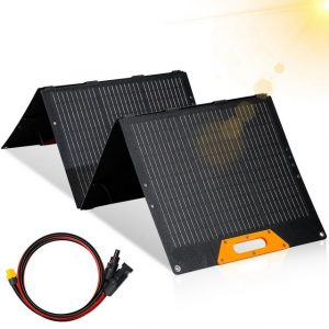 Lospitch Solarmodul 200W Faltbares Solarpanel Power tragbares Solarzellen-Ladegerät, 200,00 W