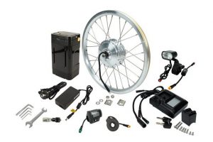 PowerSmart EDS001.809 E-Bike Akku DIY Umrüstkit für Brompton Faltrad, 36V 8,7Ah / 313,2Wh 75mm Mini Nabe in 16x13/8" Laufrad Li-ion 8700 mAh (36 V)