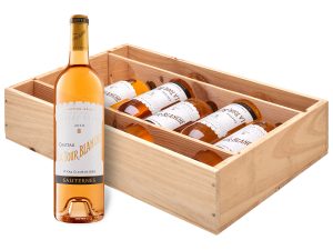 6 x 0,75-l-Flasche Château La Tour Blanche Sauternes AOC süß, Süßwein 2010 - Original-Holzkiste