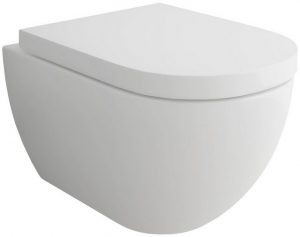 Alpenberger Tiefspül-WC Bidet Toilette mit WC-Sitz Softclose, Wandmontage, Abgang Waagerecht, Komplett-Set, Wand WC mit Nano Lotuseffekt - Made in Europa