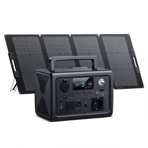 BLUETTI Stromerzeuger Solar Generator Kit EB3A 600W mit 120W Solarpanel, (1-tlg., 268Wh LiFePO4)