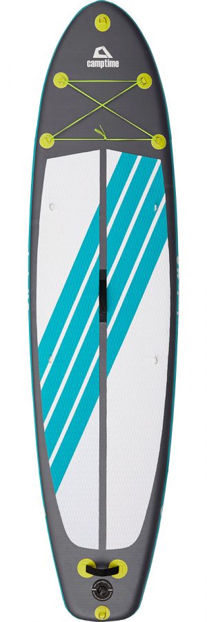 Camptime Polaris 11.0 SUP Set aufblasbares Stand Up Paddling-Board inkl. Paddel und Luftpumpe