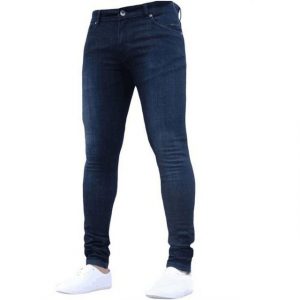 ELIAUK Stretch-Hose Eng anliegende, einfarbige Jeans für Herren, schmal geschnittene Füße Slim-fit-Jeans Jeans mit Stretch