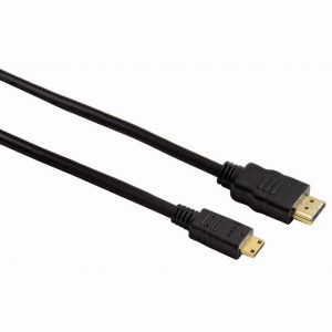 Hama Mini-HDMI Kabel Adapter-Kabel 4K UHD 3D Video-Adapter Micro-HDMI-Stecker zu HDMI-Stecker, 50 cm, vergoldet ideal für TV Kamera Tablet PC Notebook