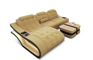 Sofa Dreams Ecksofa Polster Stoff Couch Sofa Elegante A - L Form Stoffsofa, wahlweise mit Bettfunktion