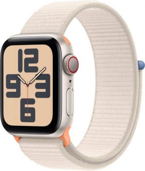Apple Watch SE GPS 40mm Smartwatch (4 cm/1,57 Zoll, Watch OS 10), Sport Loop