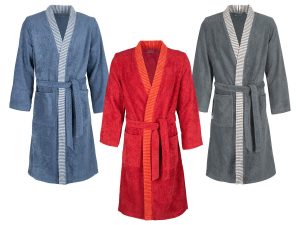 Egeria Bademantel Herren "Bruno", Kimono, reine Baumwolle, verschiedene Größen