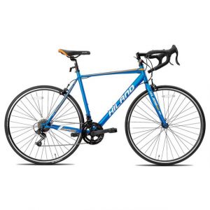 HILAND Rennrad 28 Zoll Rennräder Stahl 700C City Commuter Fahrrad Herren Damen, 12 Gang Shimano Tourney Schaltwerk, Kettenschaltung, (Set), für Damen und Herren 162 - 195 cm City Commuter Fahrrad