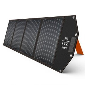 Hyrican Solarmodul Solar Modul PV-100X1 100Watt / 18V Solarpanel für Powerstation, 100 W, (1-St), für UPP-600 & UPP-1200, faltbar, DC-Anschluss für 7909 Ladebuchse