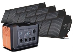 Hyrican UPP-2400 Kit 2400Watt, 2232 Wh, LiFePO4, tragbarer Akku/Batterie Powerstation 697500 mAh, mobiles Ladezentrum für Not-& Stromversorgung