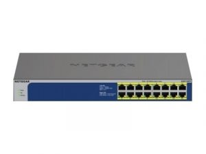 NETGEAR GS516PP - Switch - unmanaged - 16 x 10/100/1000 (PoE+) - desktop, rack-mountable - PoE+ (260 W)