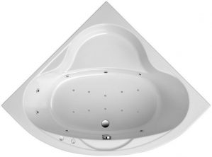 OTTOFOND Whirlpool-Badewanne Sara, (1-tlg), Typ Premium, chrom und Farblichtscheinwerfer