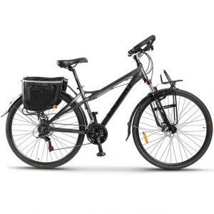 CARPAT SPORT Rennrad 28 Zoll Aluminium Rennrad, 700C Trekkingrad mit Gepäckträger, 21 Gang Shimano Tourney Schaltwerk, Gravelbike, City Commuter Mountainbike Fahrrad