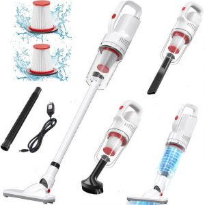 Mutoy Akku-Handstaubsauger Handstaubsauger,Akku-Handstaubsauger 12000 Pa Starke Saugleistung, 4-in-1 Staubsauger Kabellos Selbststehend,Kabelloser Akkusauger,Nass&Trocken mit Waschbar HEPA-Filter, Handsauger Kabellos Staubsauger für böden, Teppiche und Tierhaare