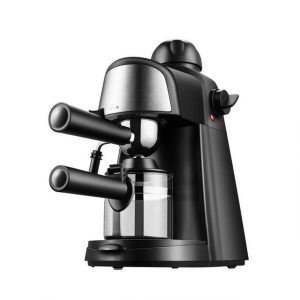 Mutoy Espressomaschine CM6810, kleine Kaffeemaschine mit Milchschäumer, für bis zu 4 Tassen Espresso, 800 W, 5 Bar