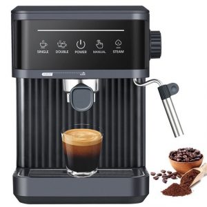 Mutoy Kaffeevollautomat Kaffeevollautomat,Espresso Siebträgermaschine 20 Bar, Kaffeemaschine für den Hausgebrauch, 850W, 1,8 Liter Wassertank