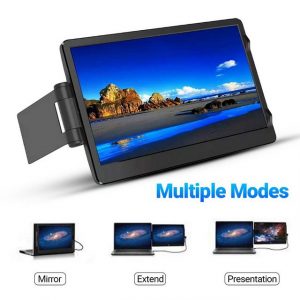 Rutaqian Tragbarer Monitor, 11,6 Zoll externer Monitor für Laptop PC Smartphone Audio- & Video-Adapter USB-C zu HDMI, HDMI Typ C (Mini), Tragbarer Monitor