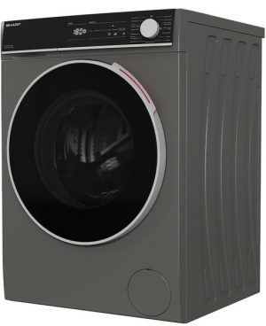 Sharp Waschmaschine Espresso Gray ES-NFH014CAA-DE, 10 kg, 1400 U/min, AquaStop, Steam, AllergySmart, 15 Programme