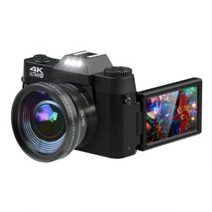 A Ade R10 Kompaktkamera (48 MP, WLAN (Wi-Fi), inkl. 64GB Micro-SD-Karte, 16x Digitalzoom Fotokamera, 4K Digitalkameras)