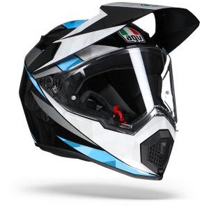 AGV AX9 North Black White Cyan Adventure Helmet Size S