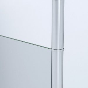 AQUALAVOS Duschwand Duschabtrennung Duschwand 8mm Nano Glas Vollsatiniert Duschtrennwand, 8 mm Einscheiben-Sicherheitsglas (ESG) mit Lotus-Effekt Nanobeschichtung