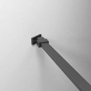 AQUALAVOS Walk-in-Dusche Duschabtrennung Duschwand mit schwingbaren Flügel für Walk-in Dusche, 8 mm Einscheiben-Sicherheitsglas (ESG) mit Nanobeschichtung, Breite 100/120 cm, Höhe 200 cm, 120 cm Winkel einstellbar Stabilisator