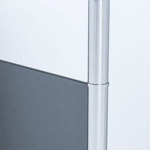 AQUALAVOS Walk-in-Dusche Rauchglas Duschwand Walk in rahmenlos Duschtrennwand für Deckenmontage, 8mm Einscheibensicherheitsglas mit Nano Beschichtung, 102 x 200 cm, 122 x 200 cm