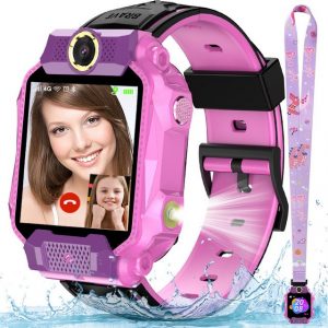 Avisto Kinder Smartwatch 4G GPS Wasserdicht SOS Videoanruf 8GB Smartwatch (1.54 Zoll)