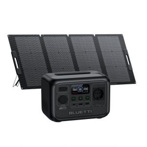 BLUETTI Stromerzeuger AC2A Tragbarer Power Generator mit 120W Solarpanel, 0,30 in kW, (package, mit PV120S Solarmodul), 204.8Wh LiFePO4/300W AC/3.6 kg