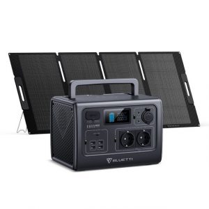 BLUETTI Stromerzeuger EB55 Solar Power Station mit 200W Solar Panel, (537Wh/700W LiFePO4 Batterie, 1-tlg., MP200 Tragbares Solarmodul), für Reise, Camping, Stromausfall