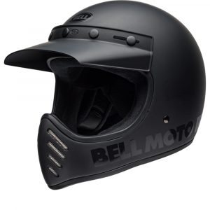 Bell Moto-3 Classic Solid Blackout Full Face Helmet Size 2XL