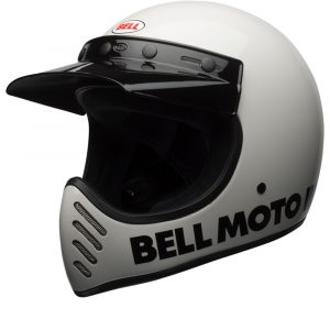 Bell Moto-3 Classic Solid Gloss White Full Face Helmet Size S