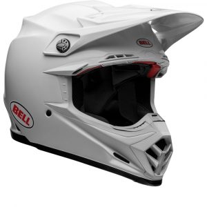 Bell Moto-9S Flex Solid Gloss White Full Face Helmet Size S