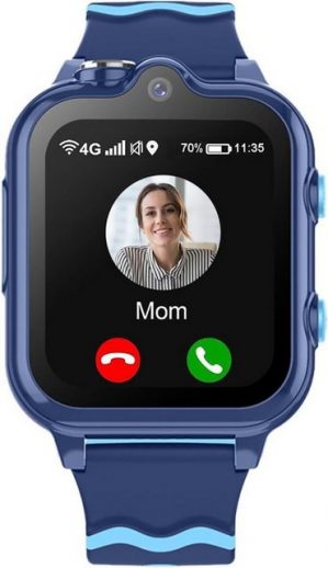 Carneedi für Jungen und Mädchen 5-16 Jahren mit GPS und Telefon Smartwatch (1.69 Zoll, Android iOS), mit 4G WiFi Videoanruf Kamera SOS Schulmodus GPS und Telefon