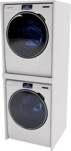 CraftPAK Waschmaschinenumbauschrank Waschmaschinenschrank für Waschmaschine & Wäschetrockner 66x180x65 cm