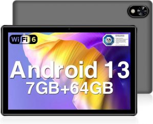 DOOGEE 2023 7GB RAM 5060mAh Widevine L1/TÜV SÜD/OTG/Google GMS/BT5.0/5MP+2MP Tablet (10,1", 64 GB, Android 13, Mit den besten und erstaunlichsten Funktionen, attraktivem Design)