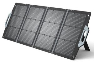 Daskoo Solaranlage Tragbar Solarpanels Faltbar Solarmodul Monokristallin, 120,00 W, mit Laderegler PV Modul Solaranlage für Camping Garten Wohnwagen