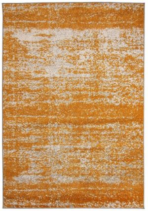 Designteppich Modern Teppich Abstrakt Muster Orange farbe - Kurzflor, Mazovia, 180 x 260 cm, Geeignet für Fußbodenheizung, Höhe 7 mm, Kurzflor