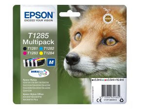 EPSON "T1285" Fuchs Multipack Tintenpatronen Schwarz/Cyan/Magenta/Gelb