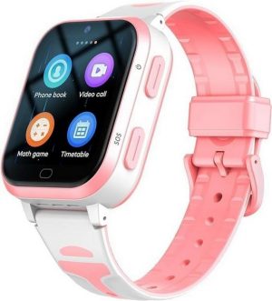 Fitonme GPS Tracker Uhr 4G, Kinder Smartwatch (2 Zoll), mit WLAN Anrufe Video Musik App Store Gesichts-ID Hintergrundbilder