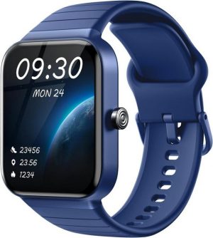 Fitpolo Fur Herren Damen mit Telefonfunktion Alexa Integriert Smartwatch (1.8 Zoll, Android / iOS), Mit IP67 Wasserdicht Fitnessuhr mit Schrittzähler/SpO2/Herzfrequenz