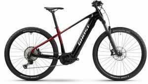 GHOST E-Teru Pro 29 (750 Wh), 12 Gang Kettenschaltung, Erwachsenenfahrrad, Diamant, Modell 2023, 29 Zoll 50 cm black/pearl deep red - glossy