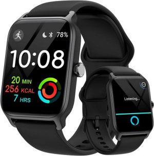 GYDOM Herren's & Damen's Telefonfunktion Fitness Tracker Smartwatch (1,8 Zoll, Android/iOS), Mit Alexa Integriert 100 Sportmodi, Pulsmesser SpO2 Schlafmonitor