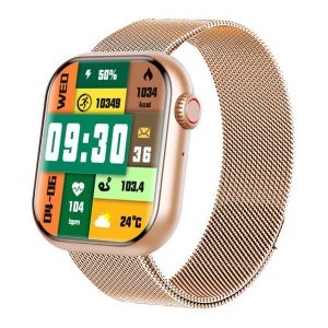 GelldG Smartwatch mit Telefonfunktion, IP68 wasserdicht, Fitnessuhr Smartwatch