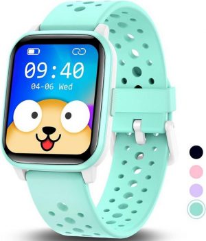 HENGTO Tolles Geschenk für Jungen Mädchen Teenager Smartwatch (1,4 Zoll, Android iOS), mit 19+ Sportmodi, Herzfrequenz, Schlafmonitor IP68 wasserdichte