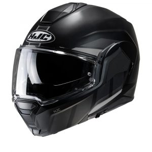 HJC I100 Beis Black Grey MC5SF Modular Helmet Size L