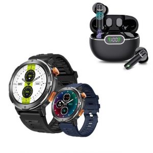 HYIEAR Smartwatch Herren- und Damen OLED 1,39 Zoll, Bluetooth-Headset 5.3 Smartwatch (Android)