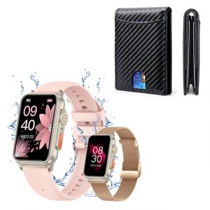 HYIEAR Smartwatch für Damen und Herren, TFT Bildschirm, Herren-Geldbörse Smartwatch (Android/IOS)