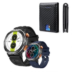 HYIEAR Smartwatch für Damen und Herren, iP68, Geldbörse für Herren Smartwatch (Android/IOS)