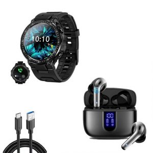 HYIEAR Smartwatch für Damen und Herren, kabelloses Bluetooth-Headset 5.3 Smartwatch (Android)